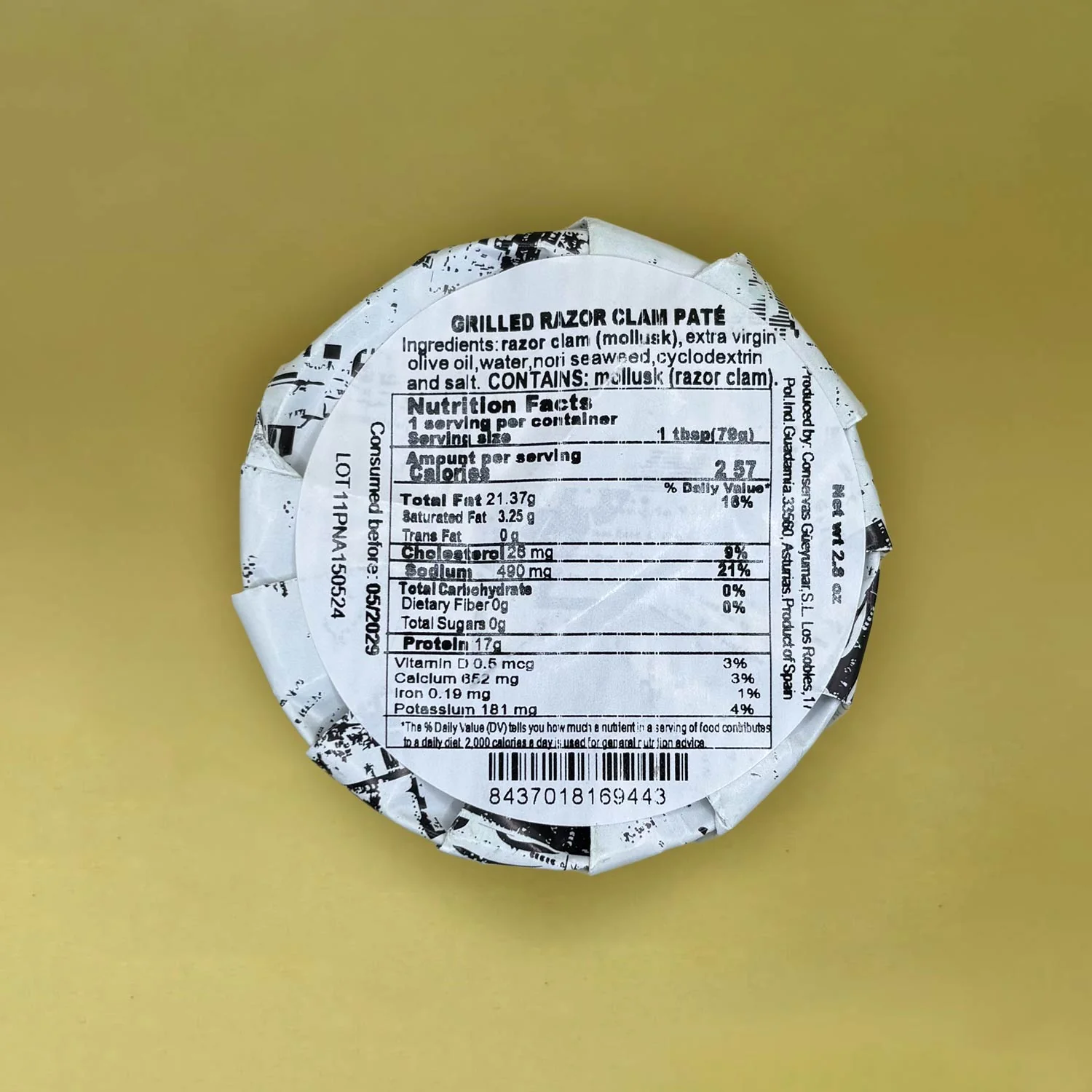 Güeyu Mar Chargrilled Razor Clam Pâté - Image 2