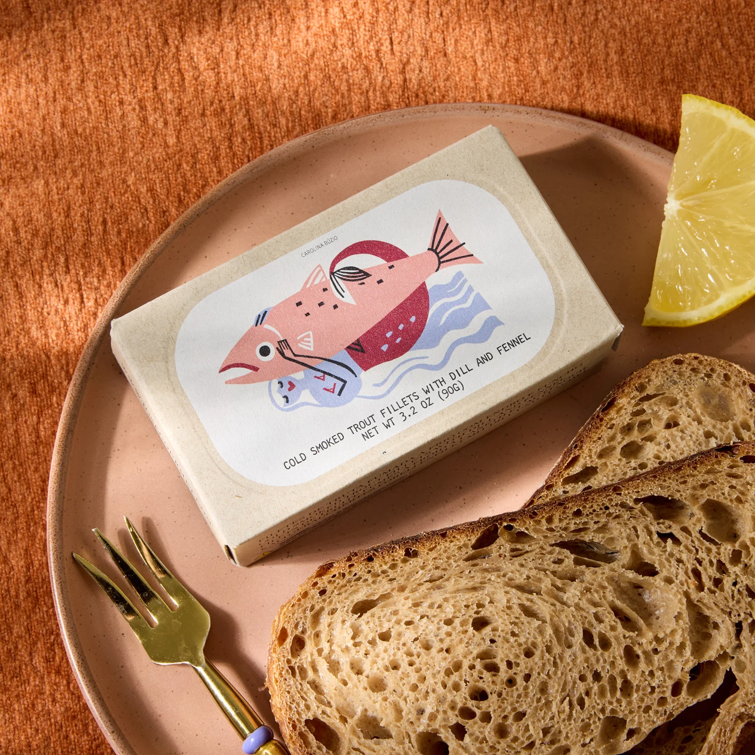 José Gourmet Cold-Smoked Trout Fillets in Dill and Fennel