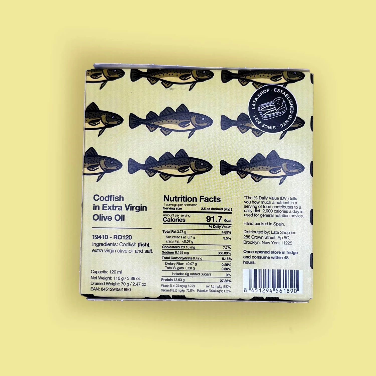 Lata Codfish in Extra Virgin Olive Oil - Image 9