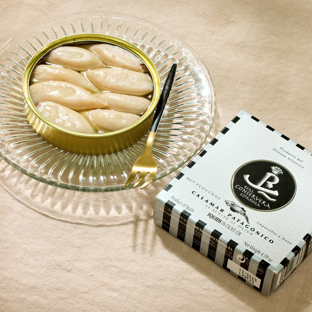 Real Conservera Española Small Stuffed Squids in Olive Oil "Chipirones" - Image 2