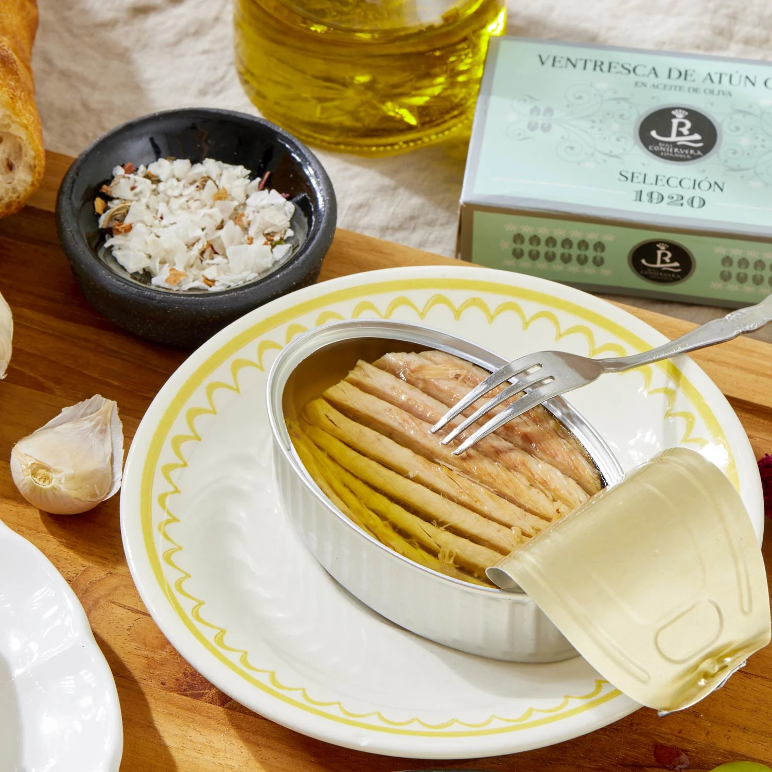 Real Conservera Española Yellowfin Tuna Belly "Ventresca" in Olive Oil - Selección 1920 - Image 2